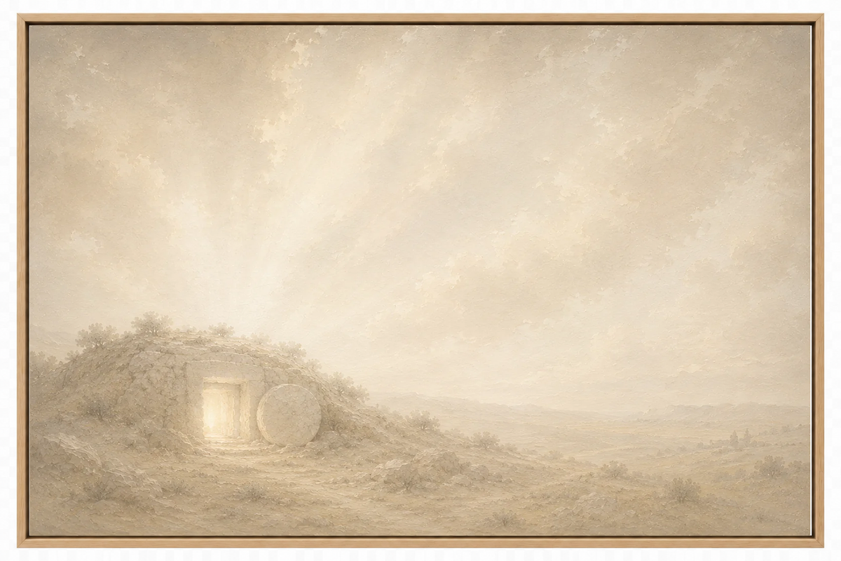 He Is Risen — Faith Canvas Wall Art