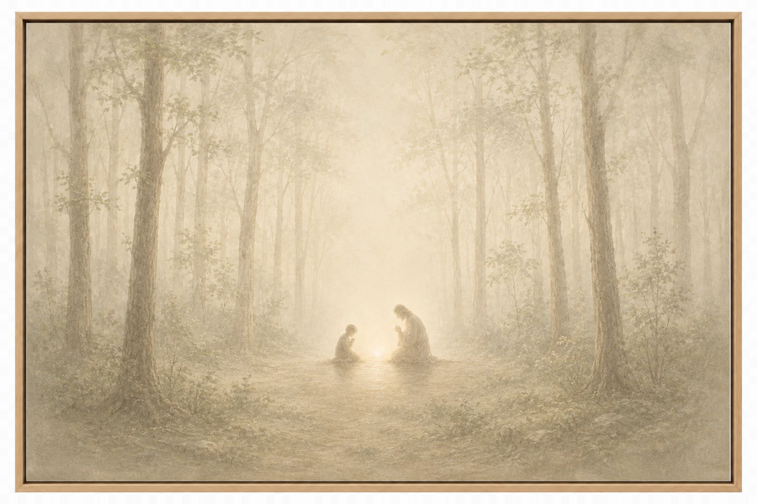 Teach Us to Pray - Faith Canvas Wall Art