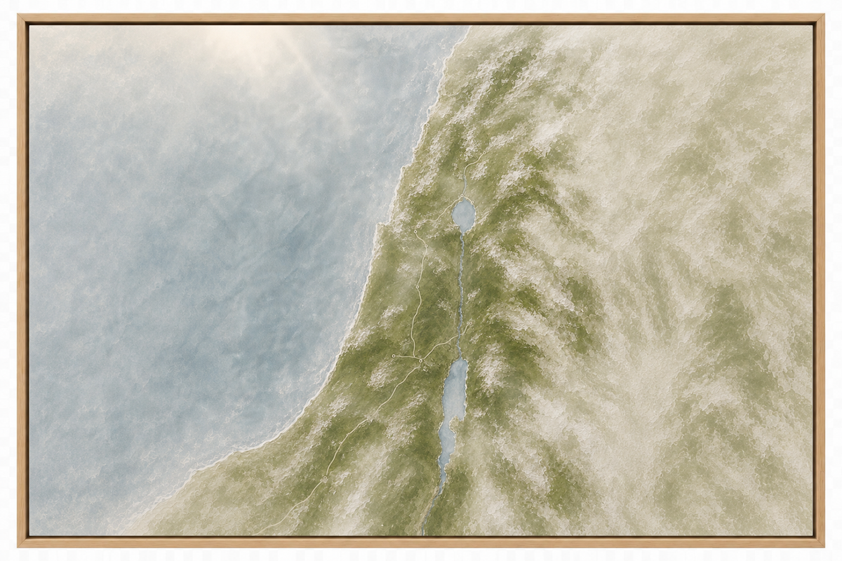 The Land He Walked- Faith Canvas Wall Art