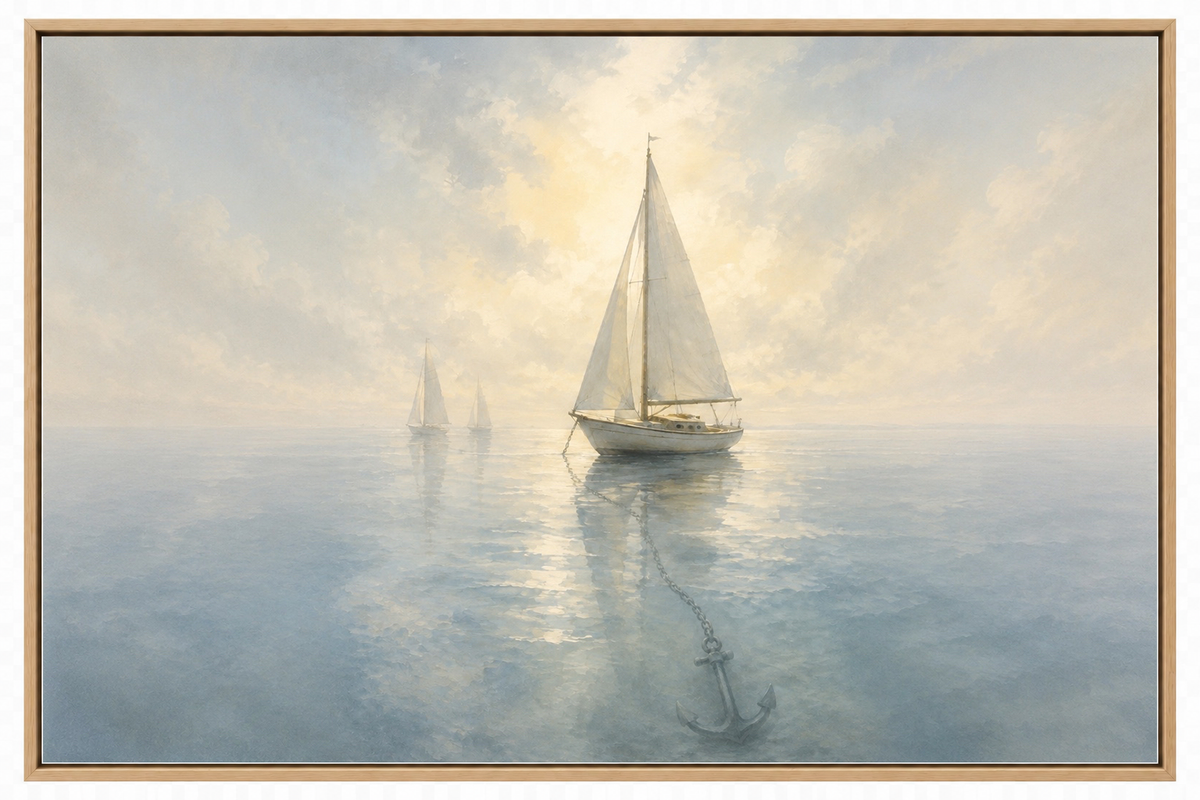 Anchor for the Soul — Sailboat Canvas Wall Art