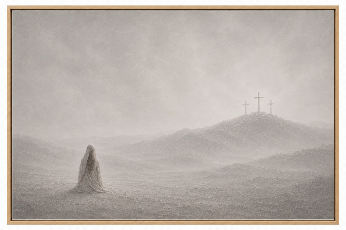 At the Cross — Faith Canvas Wall Art