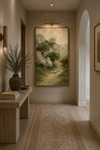He Leadeth Me (Vertical) — Faith Canvas Wall Art