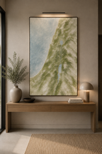 The Land He Walked  (Vertical) —Faith Canvas Wall Art