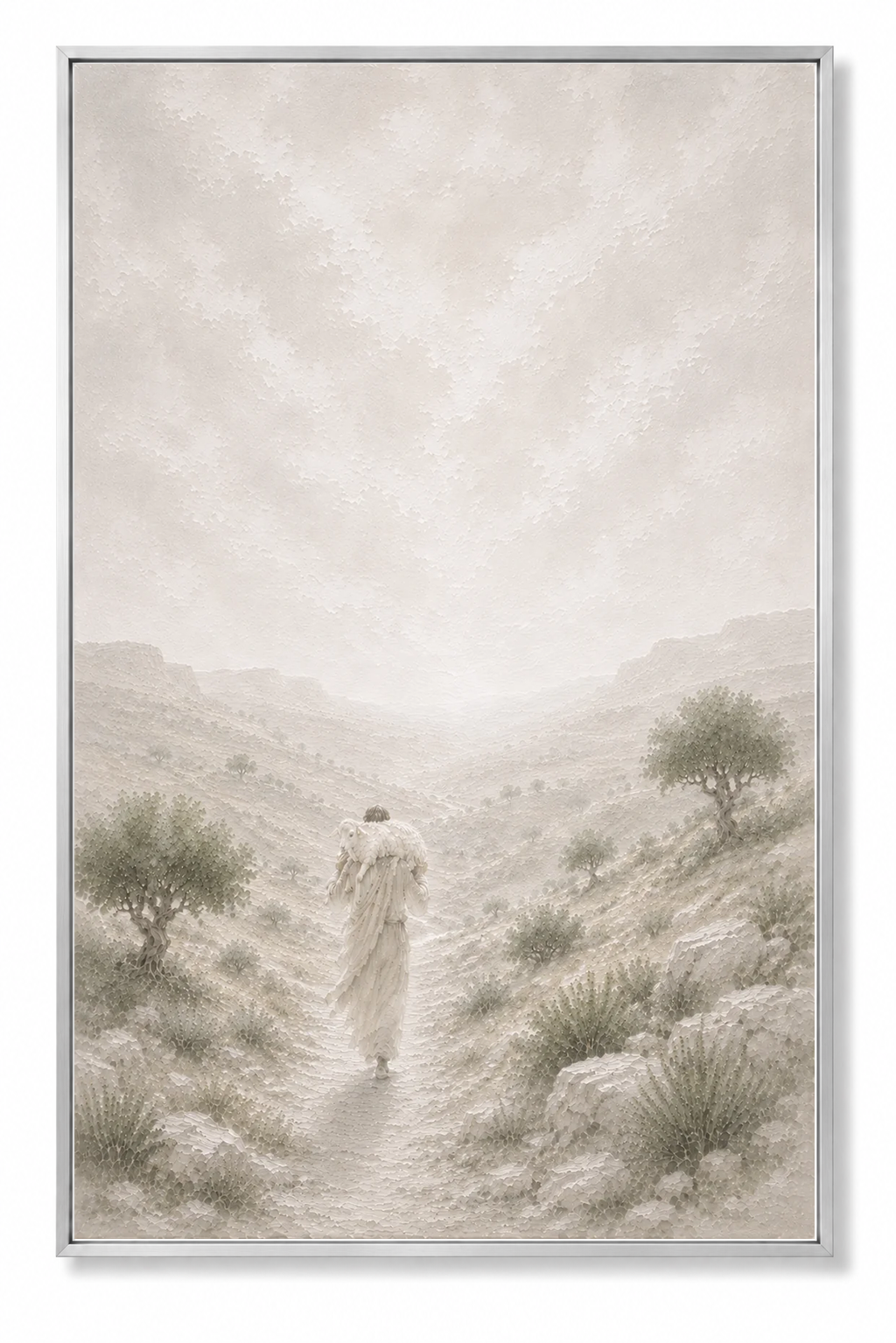 The Lost Sheep (Vertical) — Faith Canvas Wall Art