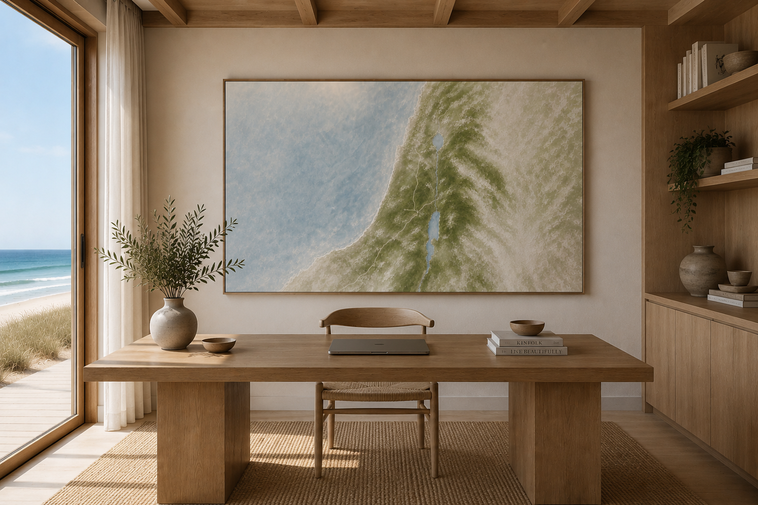 The Land He Walked- Faith Canvas Wall Art