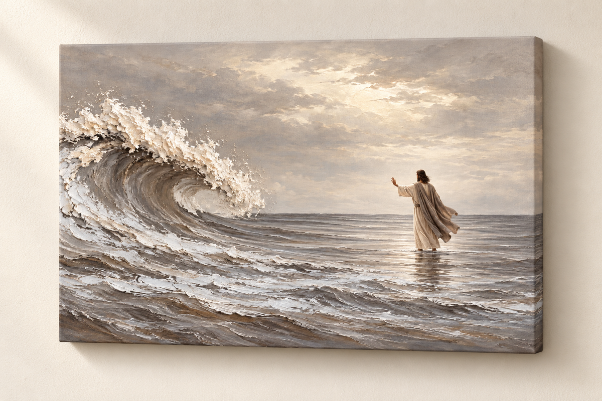 Peace, Be Still — Faith Canvas Wall Art