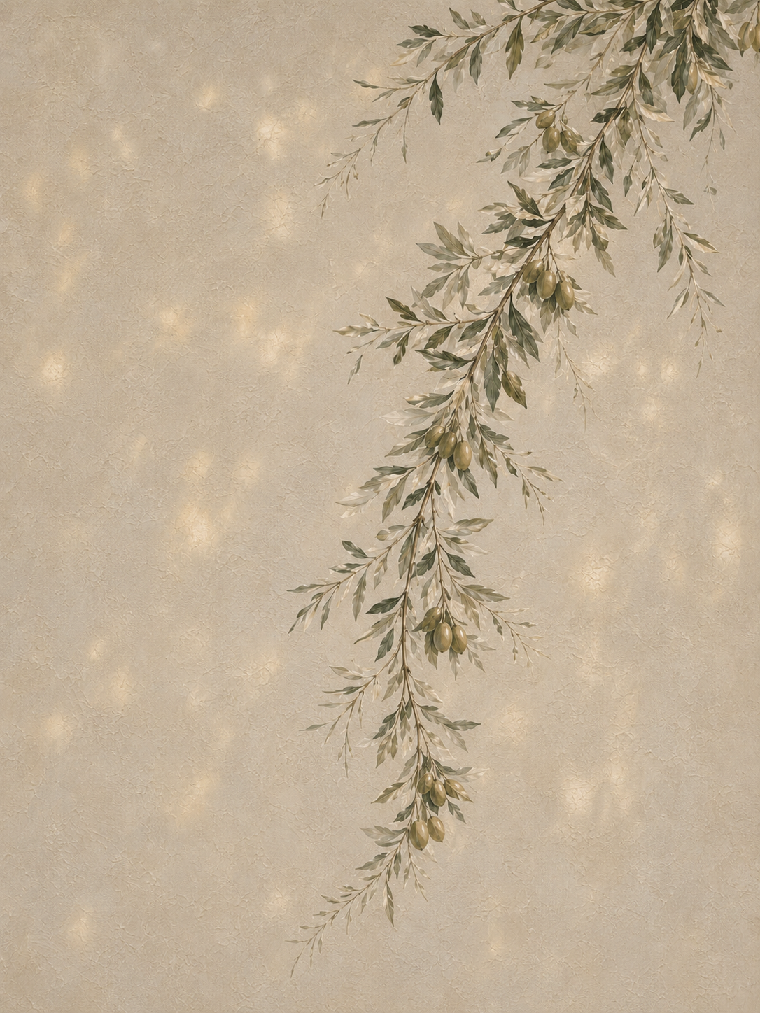 Green Olive Tree (Vertical) — Faith Canvas Wall Art
