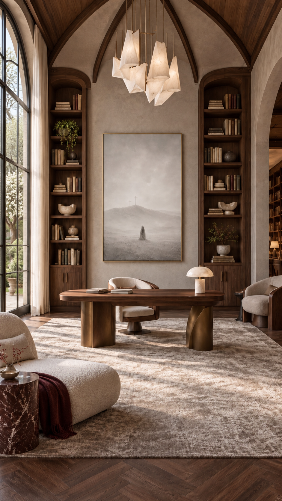 At the Cross (Vertical) — Faith Canvas Wall Art