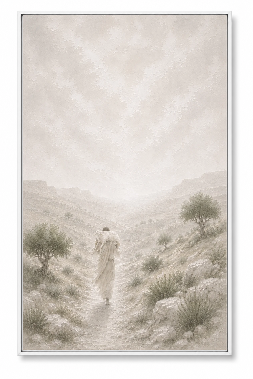 The Lost Sheep (Vertical) — Faith Canvas Wall Art