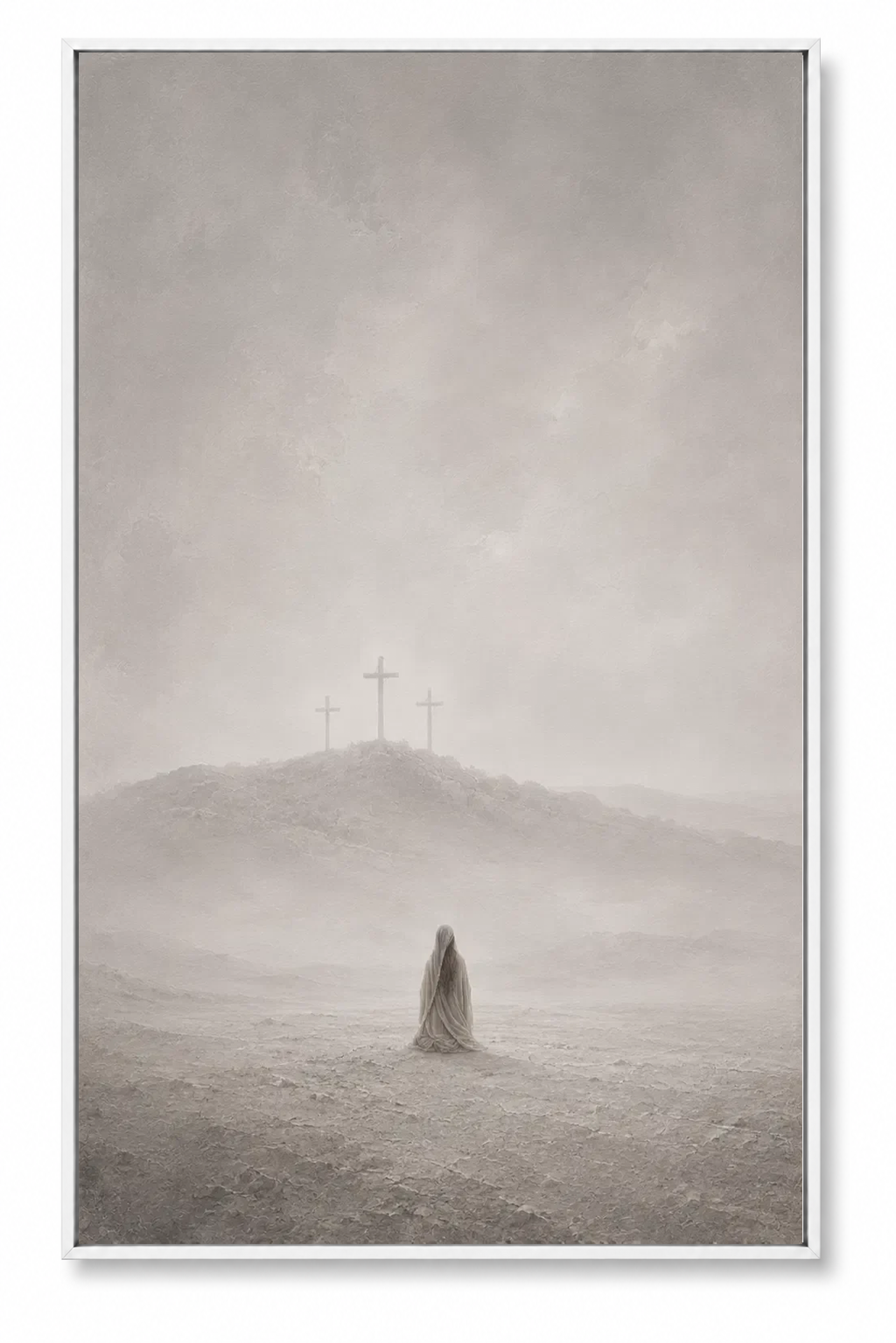 At the Cross (Vertical) — Faith Canvas Wall Art