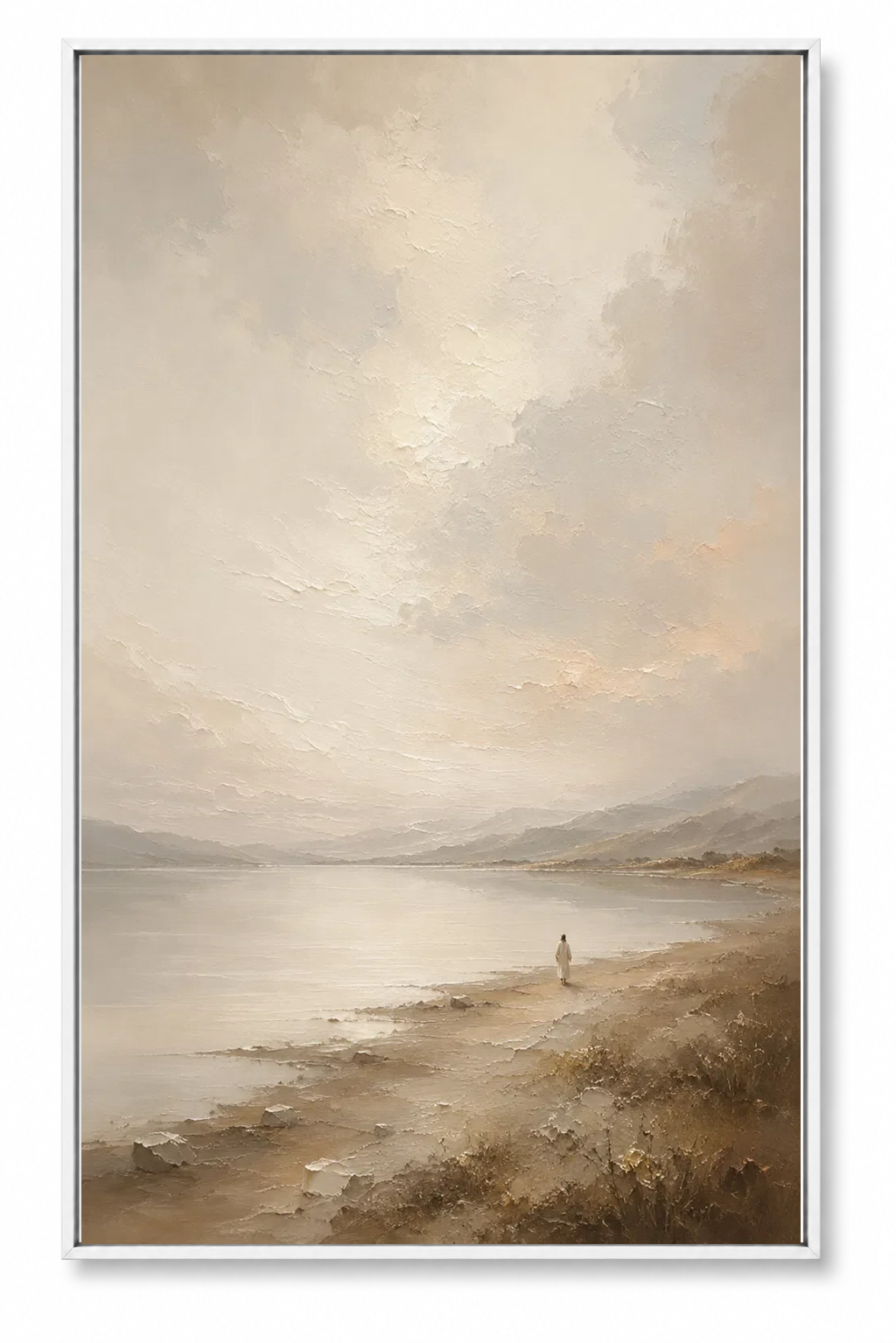 Beside Still Waters (Vertical)- Faith Canvas Wall Art