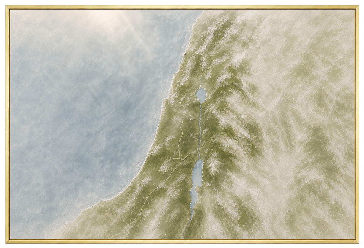 The Land He Walked- Faith Canvas Wall Art