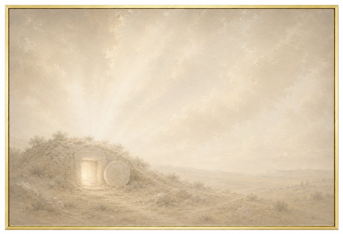 He Is Risen — Faith Canvas Wall Art