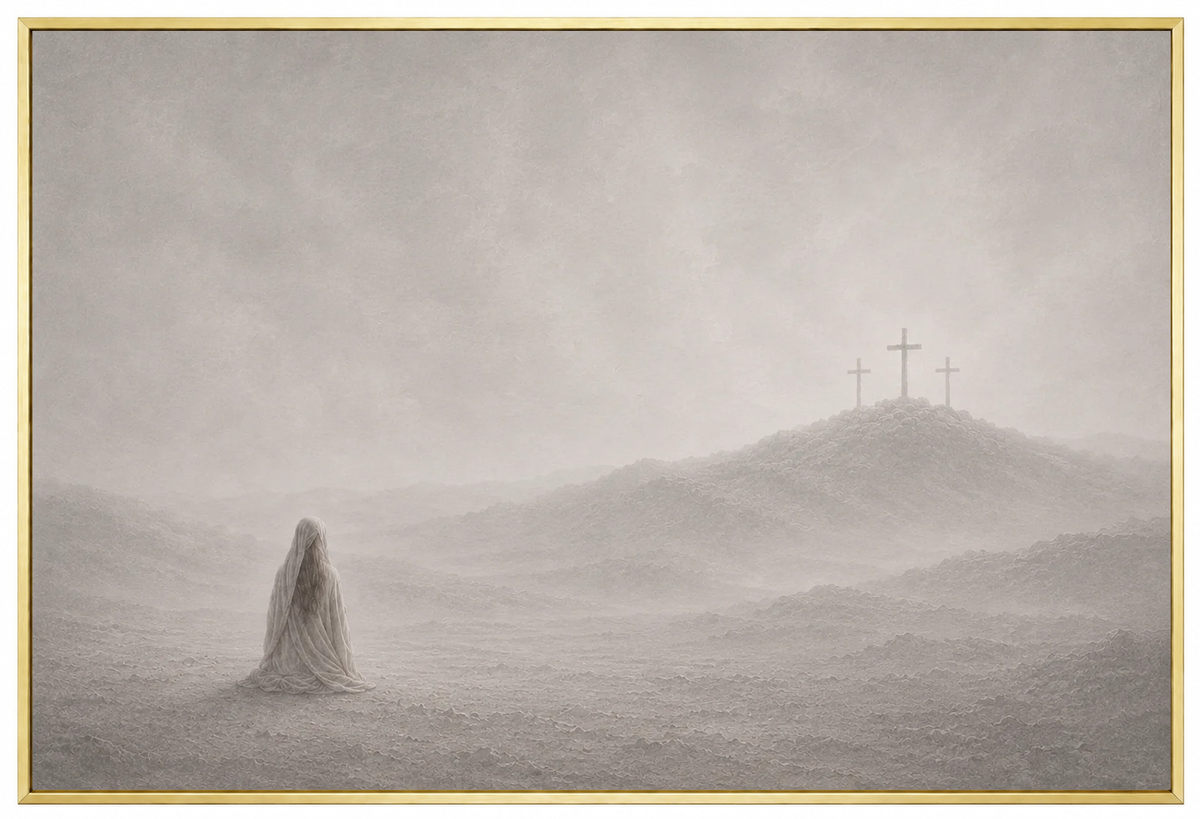 At the Cross — Faith Canvas Wall Art