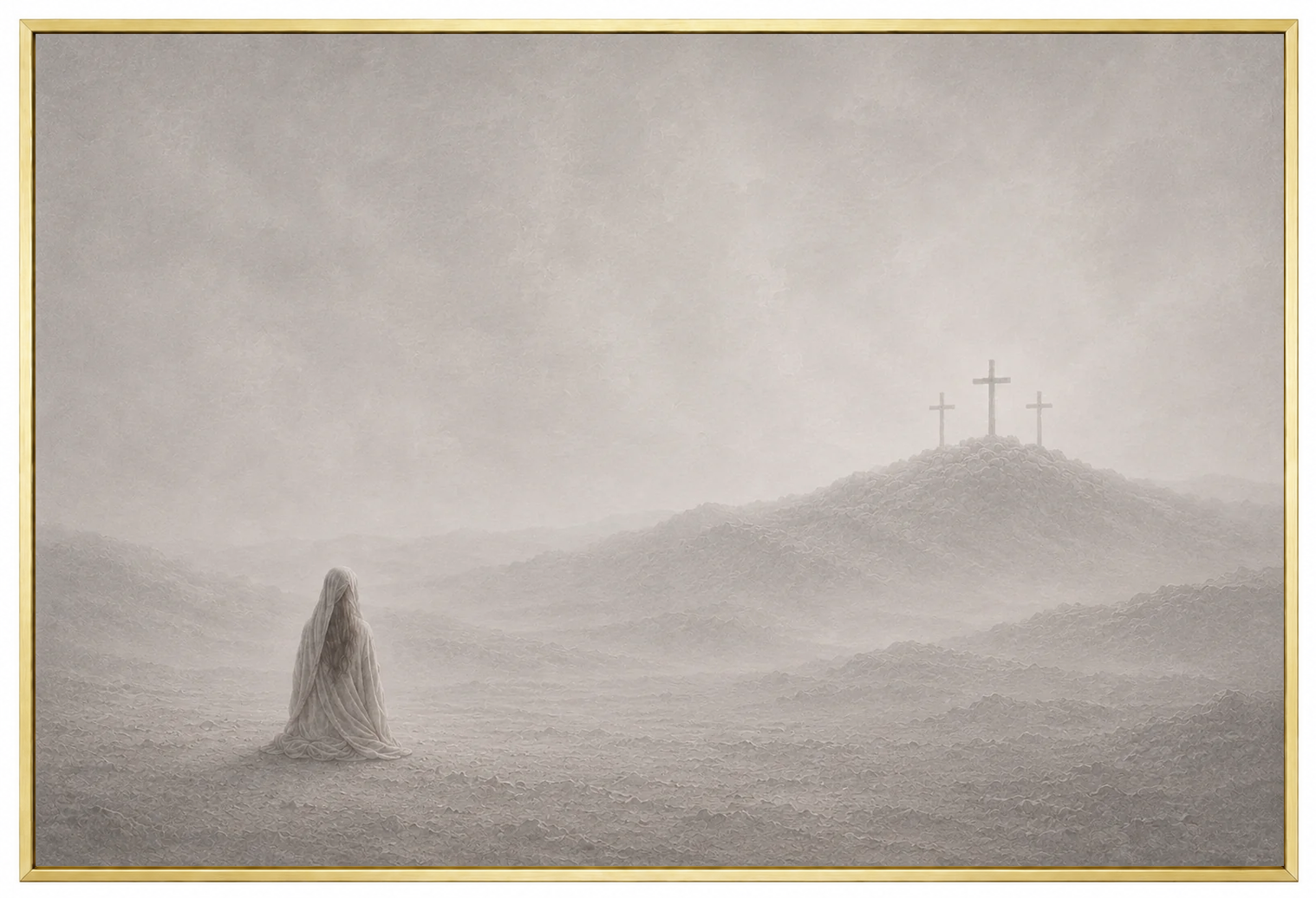At the Cross — Faith Canvas Wall Art