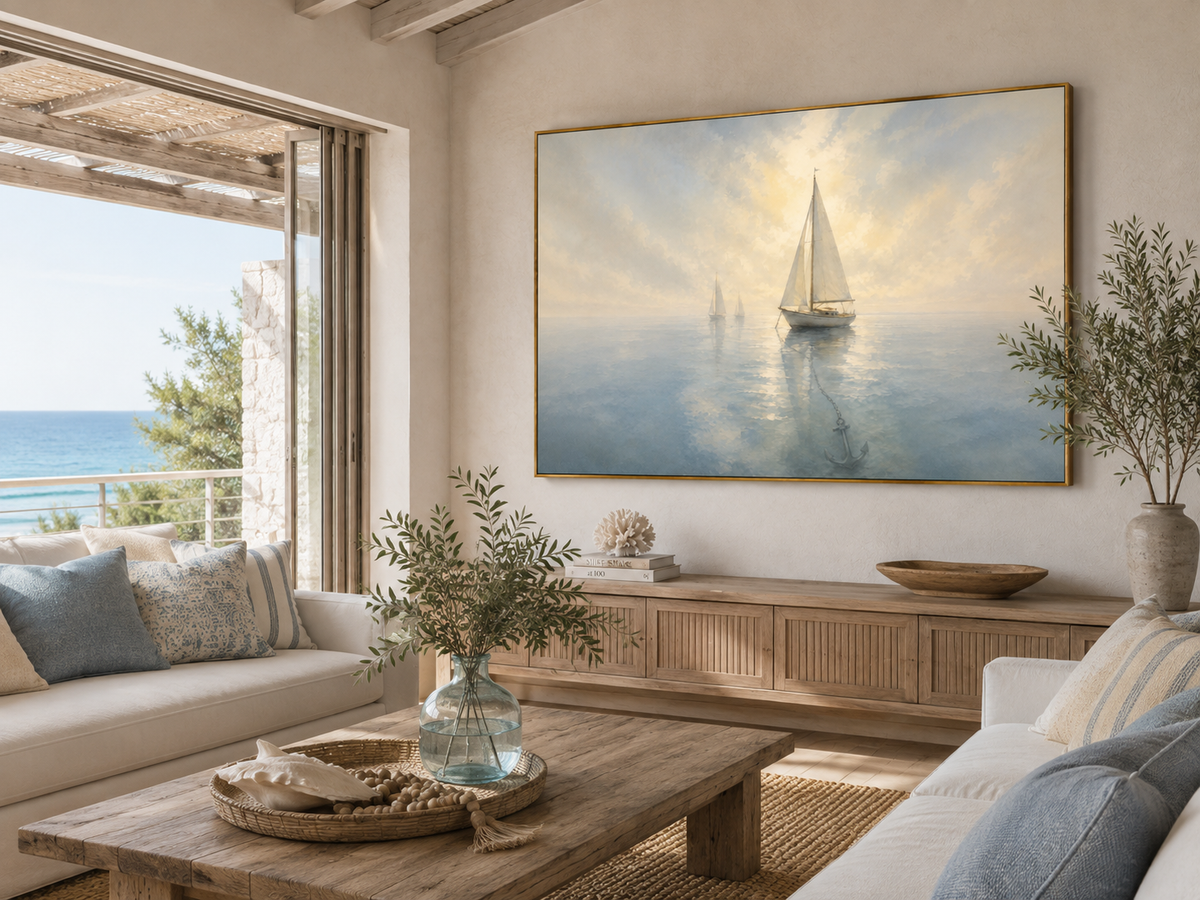 Anchor for the Soul — Sailboat Canvas Wall Art