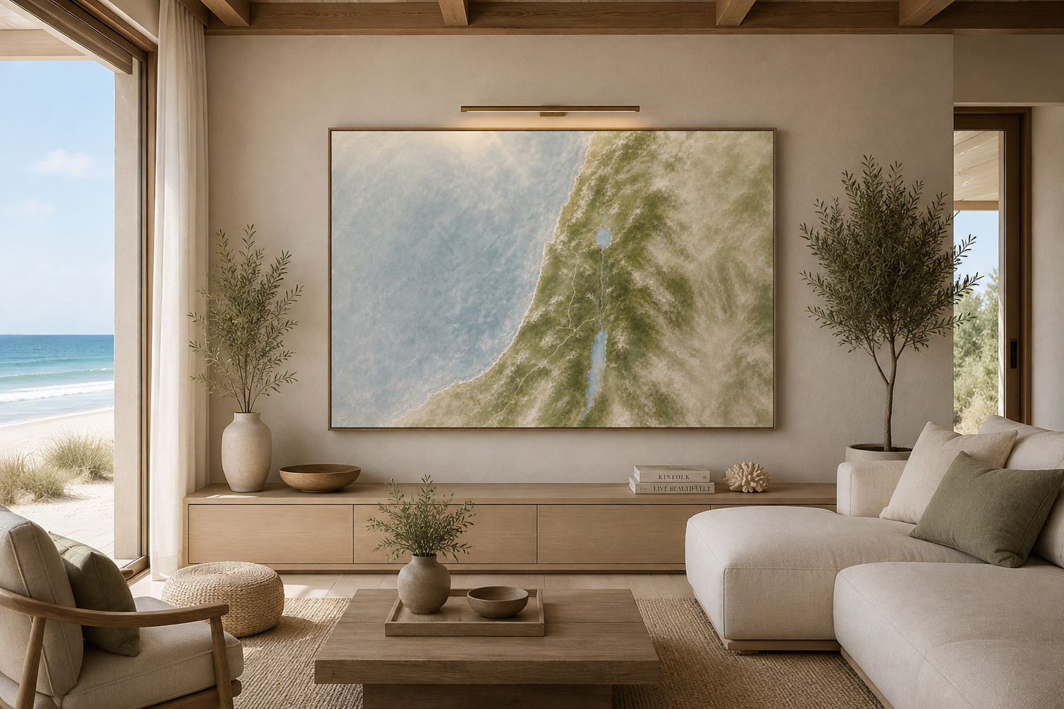 The Land He Walked- Faith Canvas Wall Art
