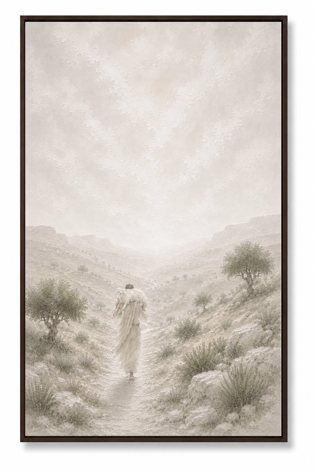 The Lost Sheep (Vertical) — Faith Canvas Wall Art