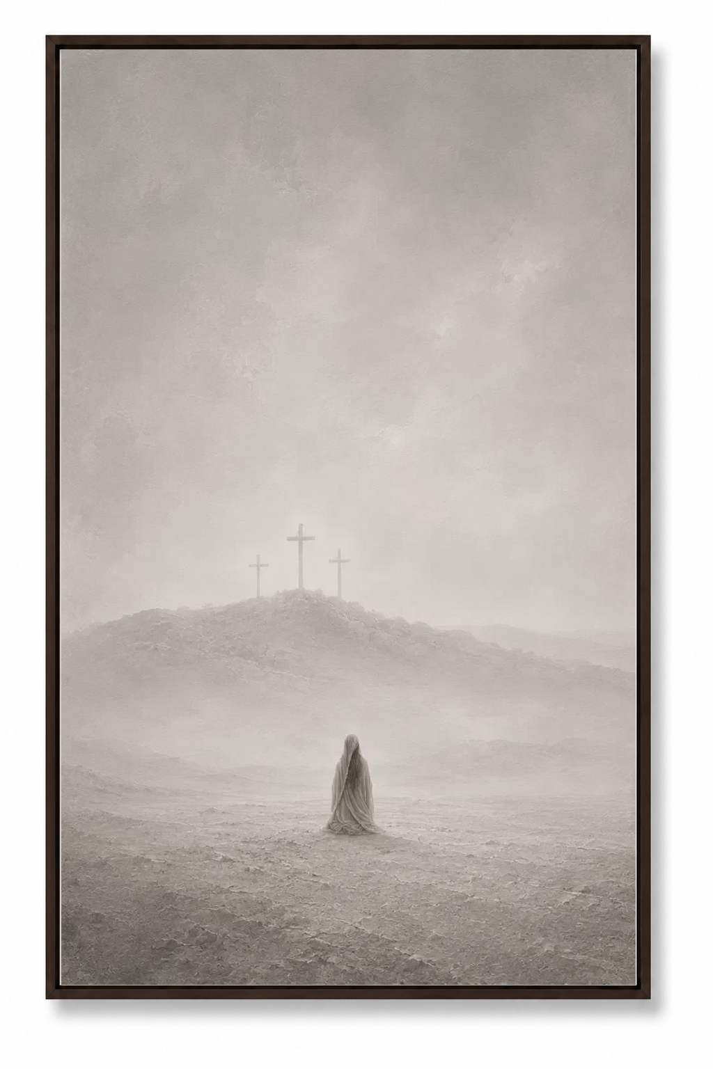 At the Cross (Vertical) — Faith Canvas Wall Art