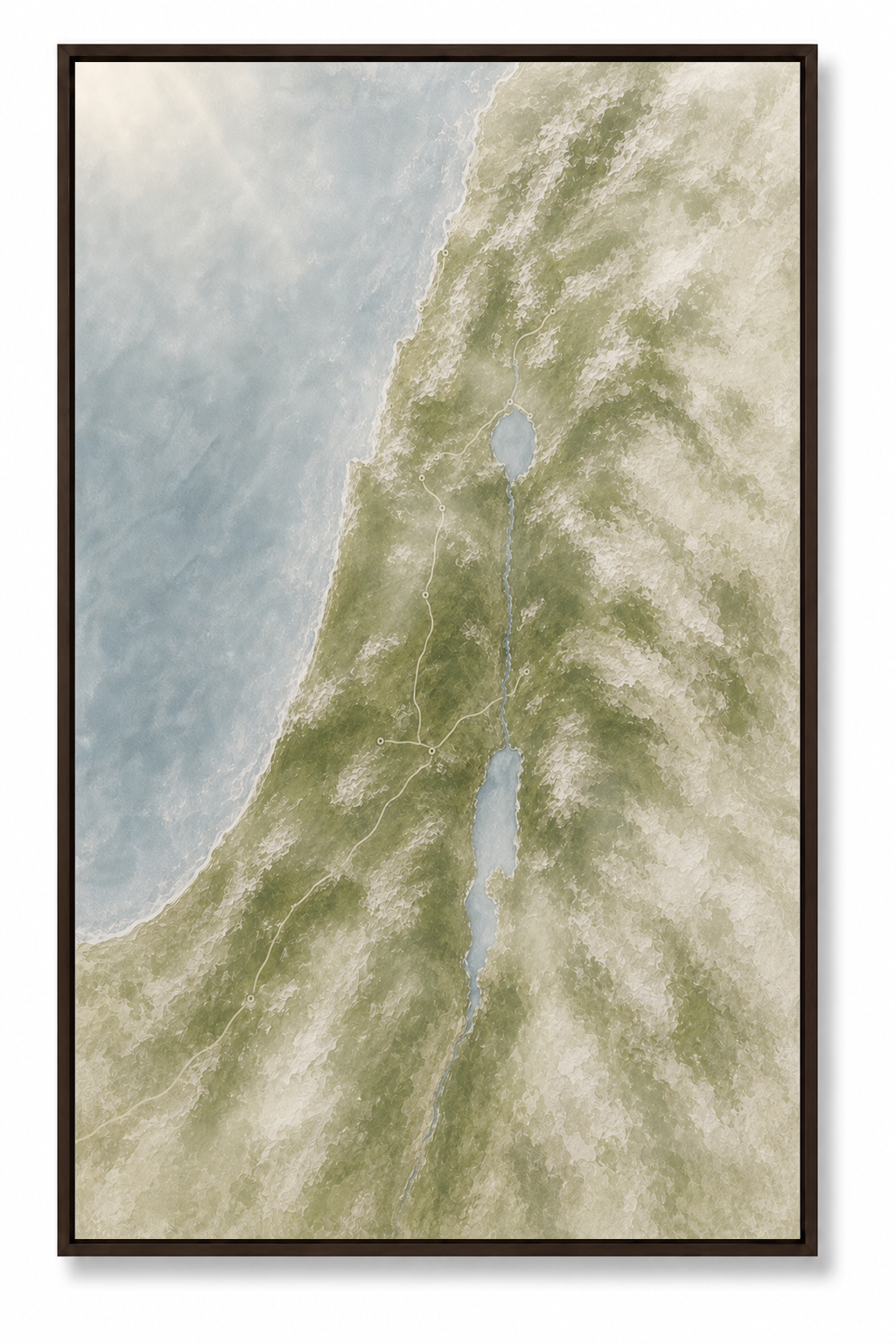The Land He Walked  (Vertical) —Faith Canvas Wall Art