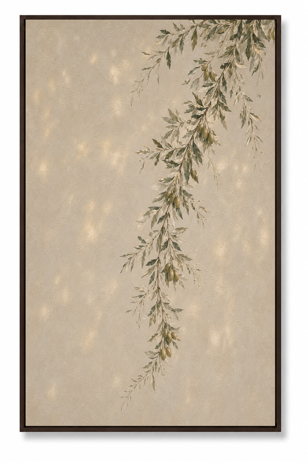Green Olive Tree (Vertical) — Faith Canvas Wall Art