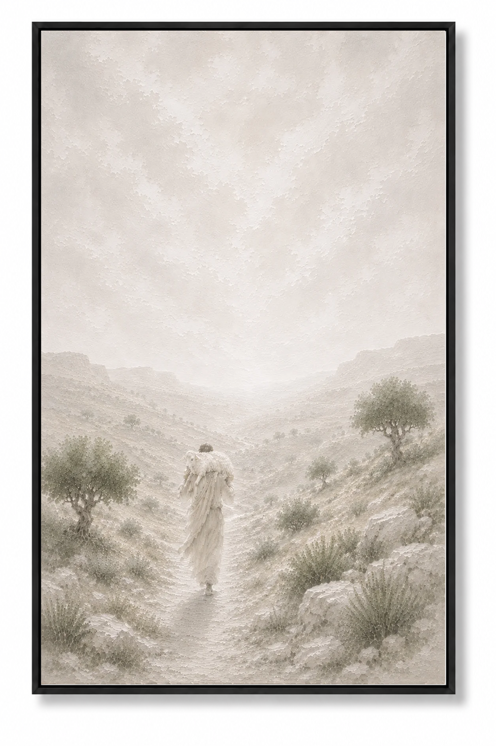 The Lost Sheep (Vertical) — Faith Canvas Wall Art