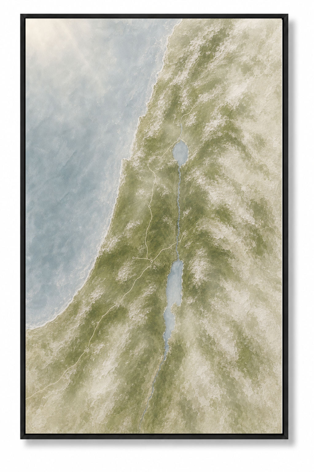 The Land He Walked  (Vertical) —Faith Canvas Wall Art