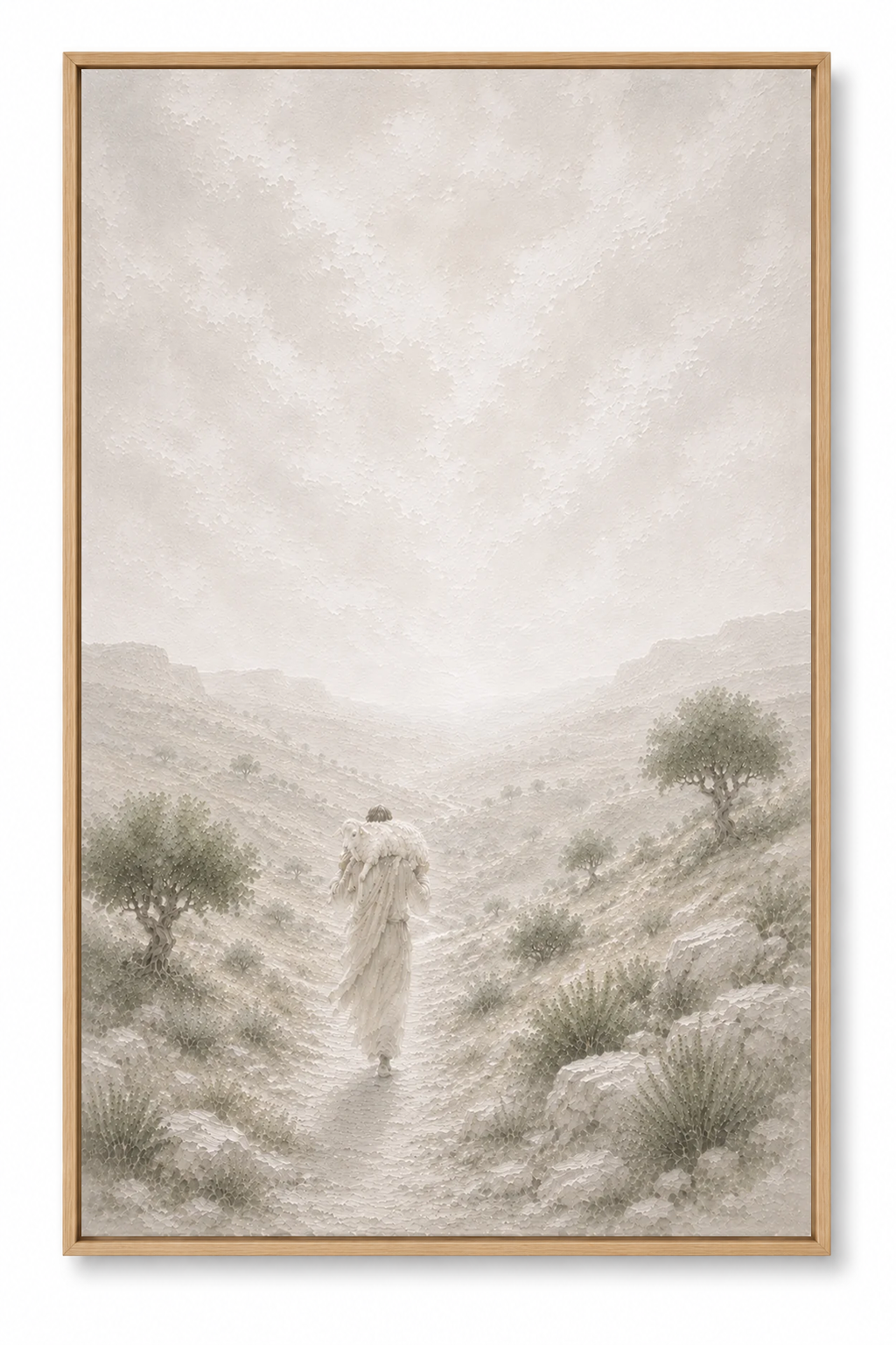 The Lost Sheep (Vertical) — Faith Canvas Wall Art
