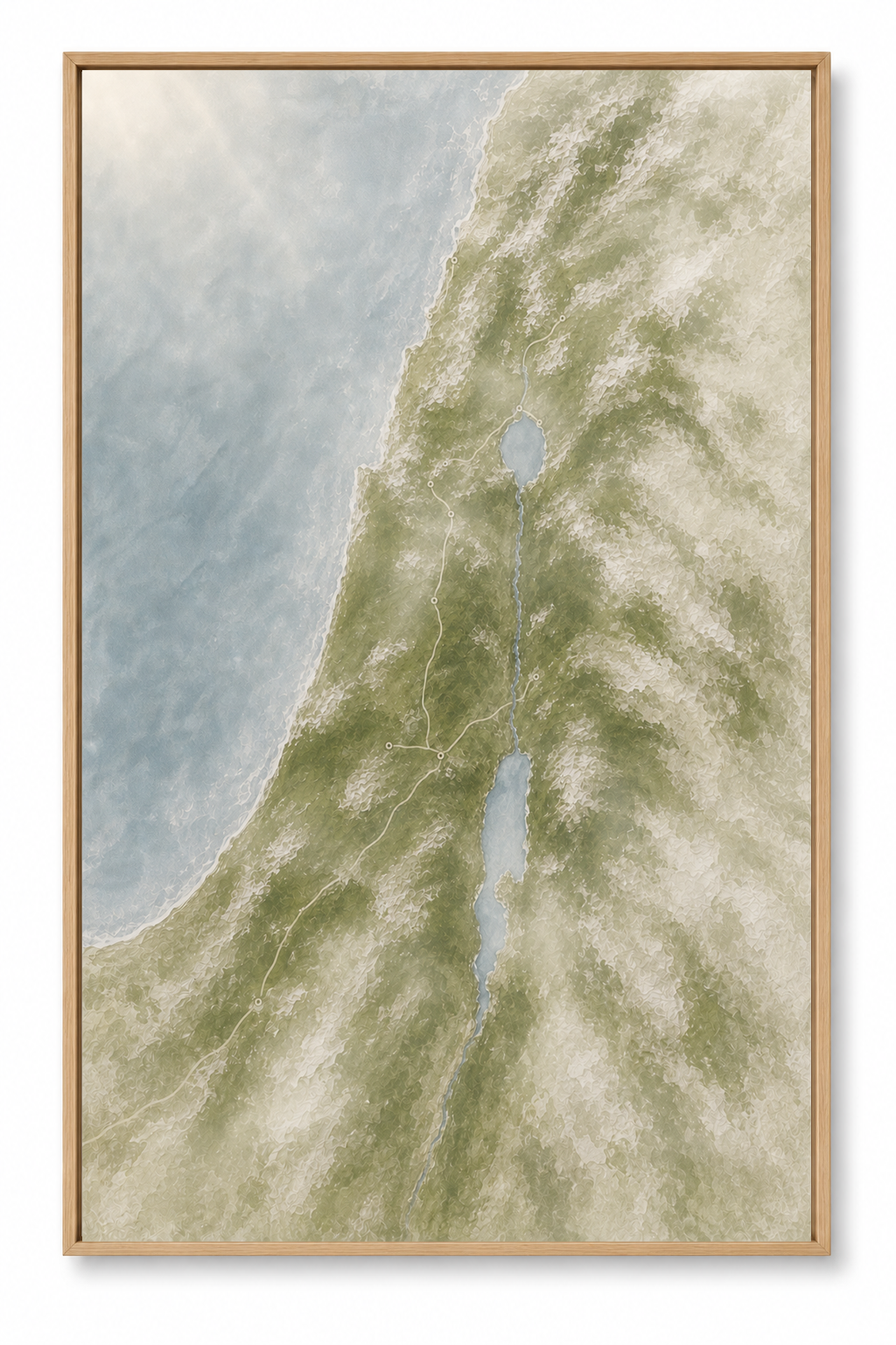 The Land He Walked  (Vertical) —Faith Canvas Wall Art
