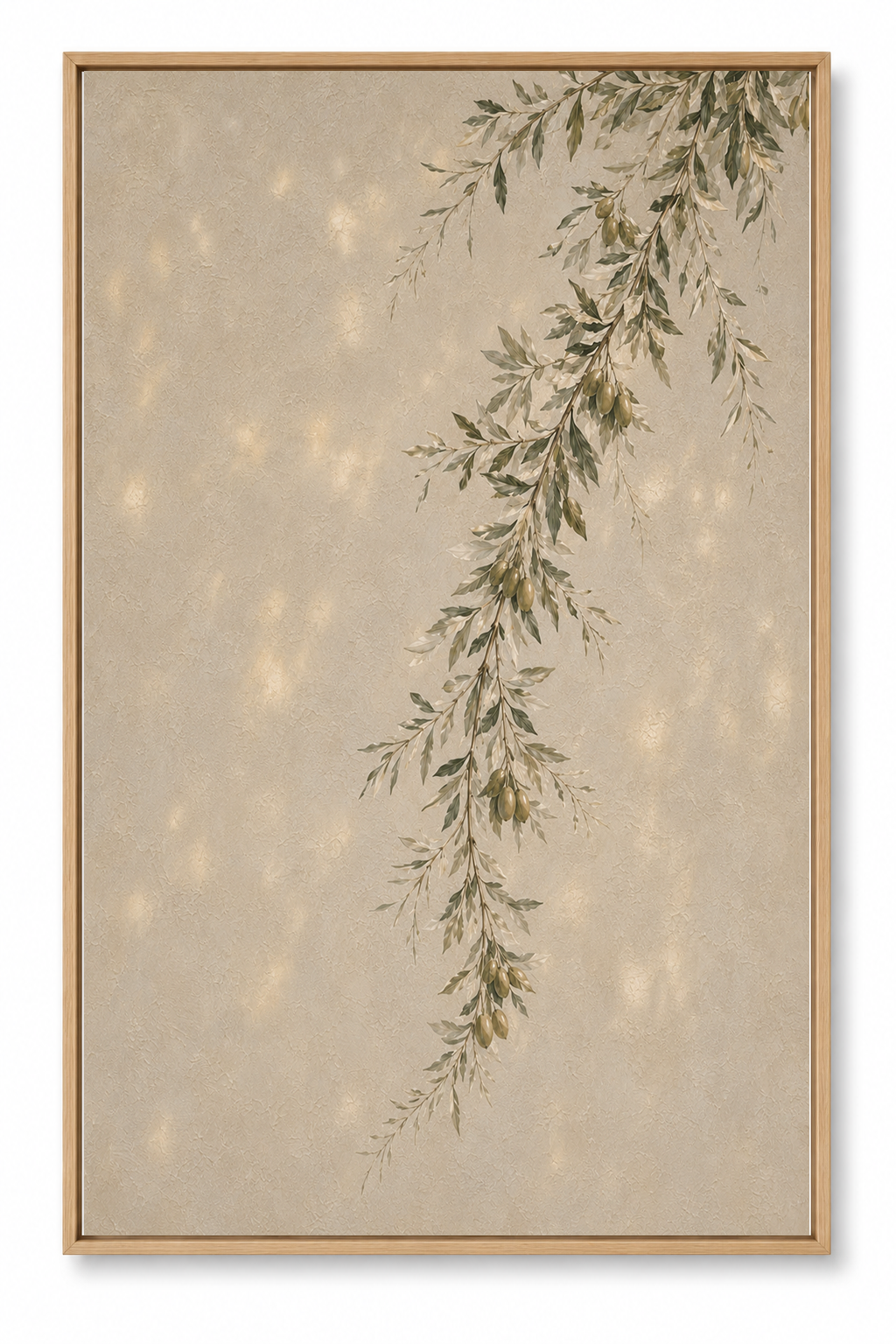 Green Olive Tree (Vertical) — Faith Canvas Wall Art