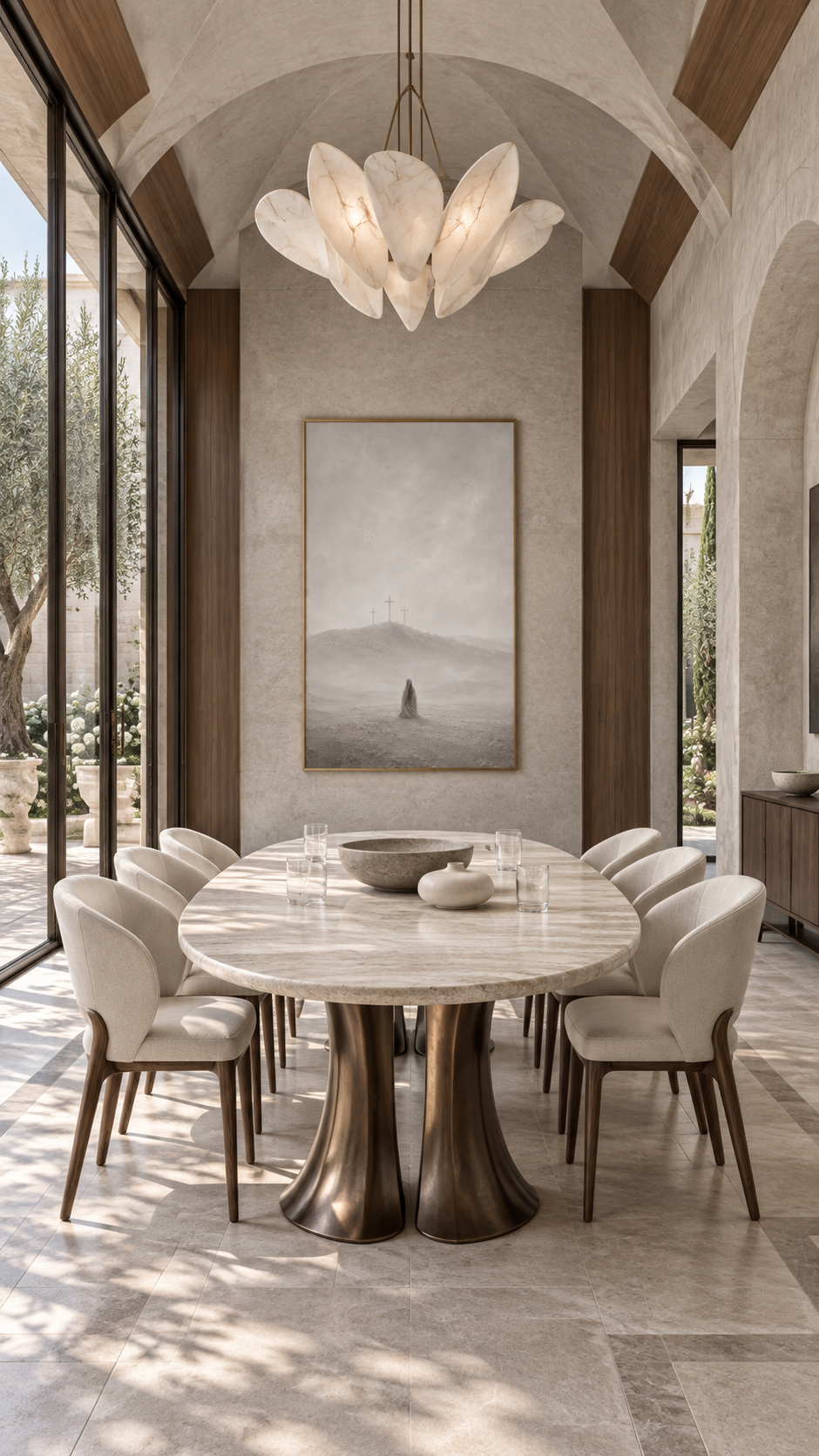 At the Cross (Vertical) — Faith Canvas Wall Art