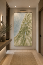 The Land He Walked  (Vertical) —Faith Canvas Wall Art