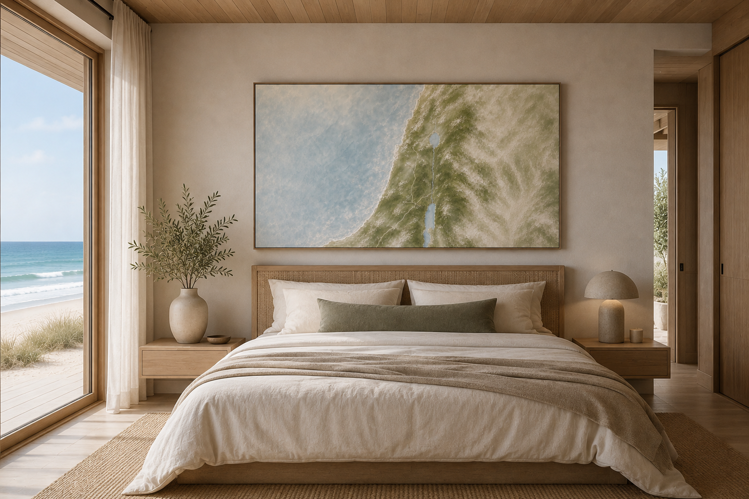 The Land He Walked- Faith Canvas Wall Art