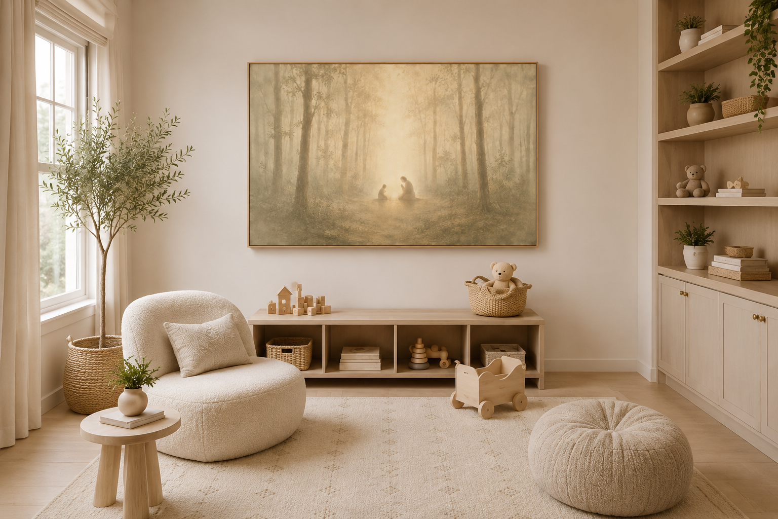 Teach Us to Pray - Faith Canvas Wall Art