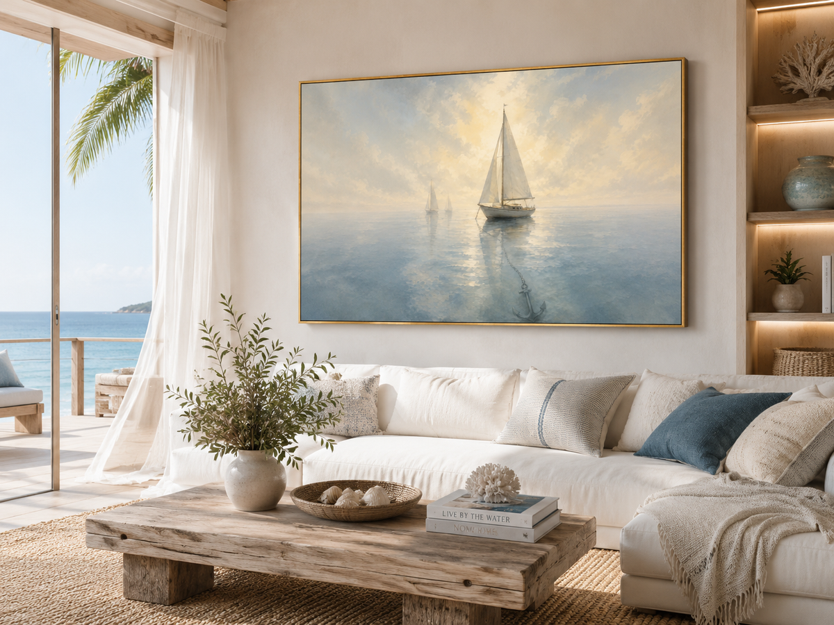 Anchor for the Soul — Sailboat Canvas Wall Art