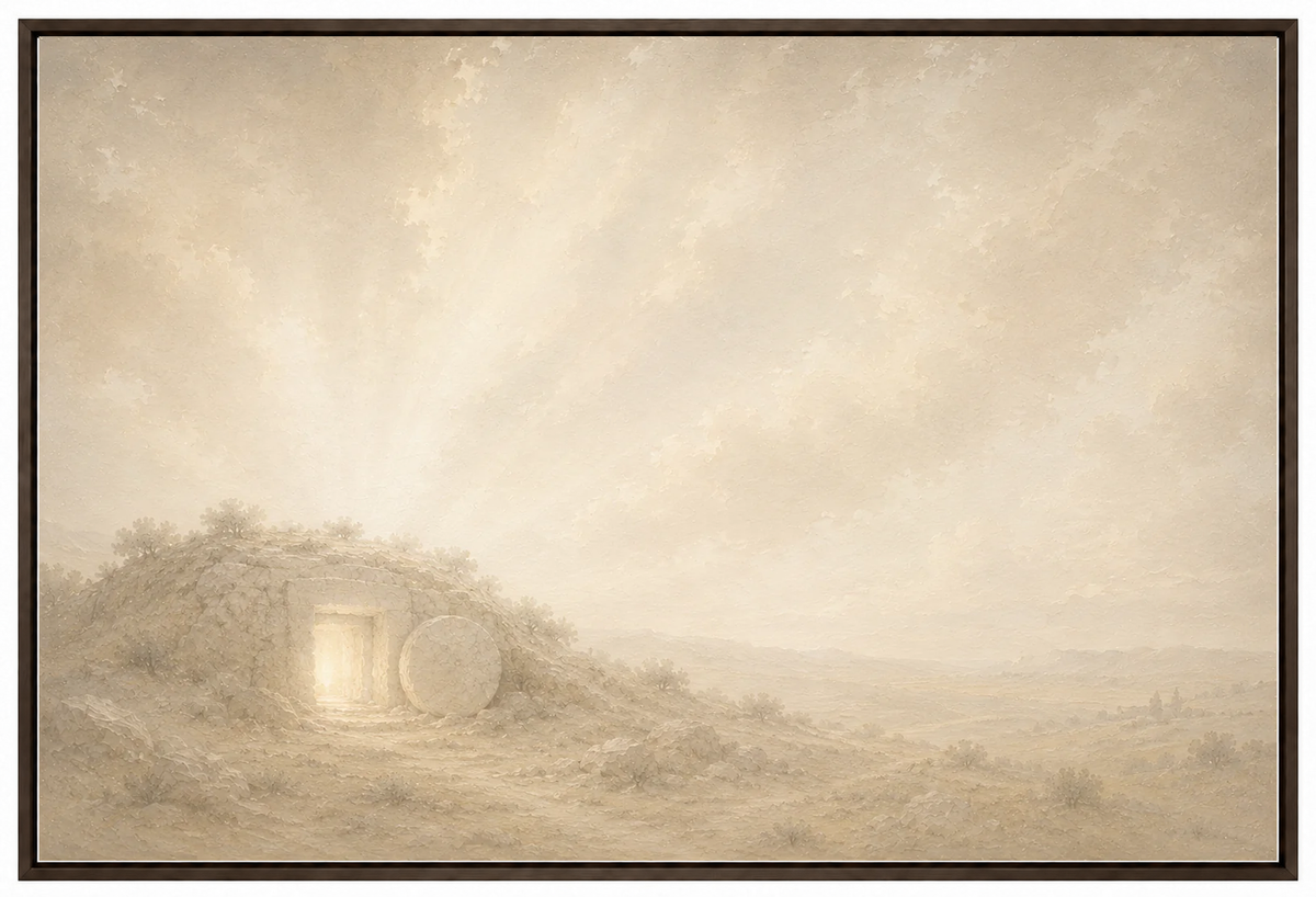 He Is Risen — Faith Canvas Wall Art