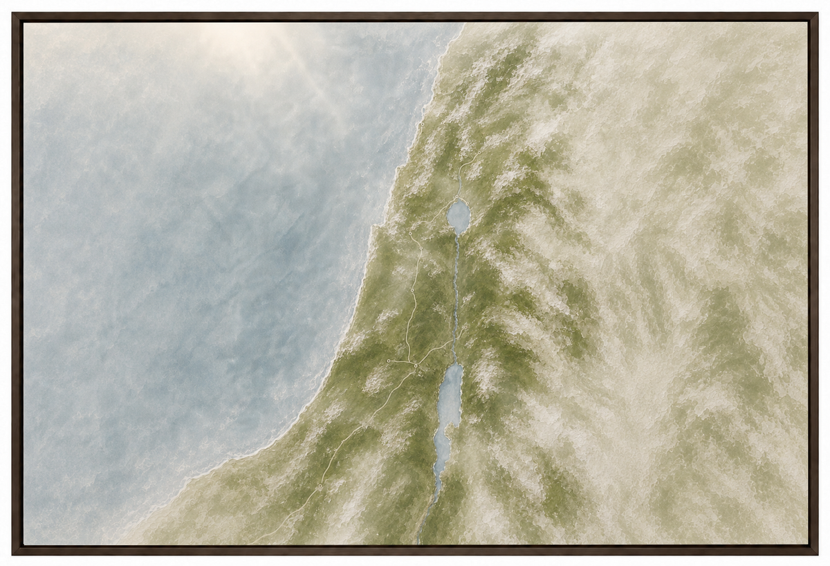 The Land He Walked- Faith Canvas Wall Art