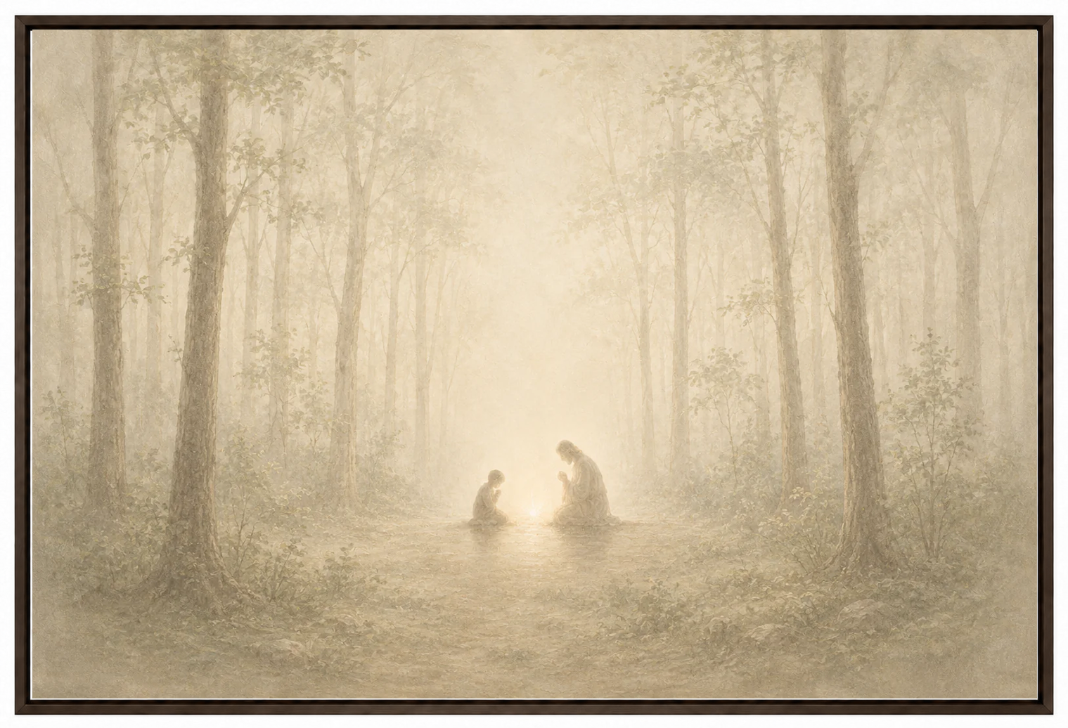 Teach Us to Pray - Faith Canvas Wall Art