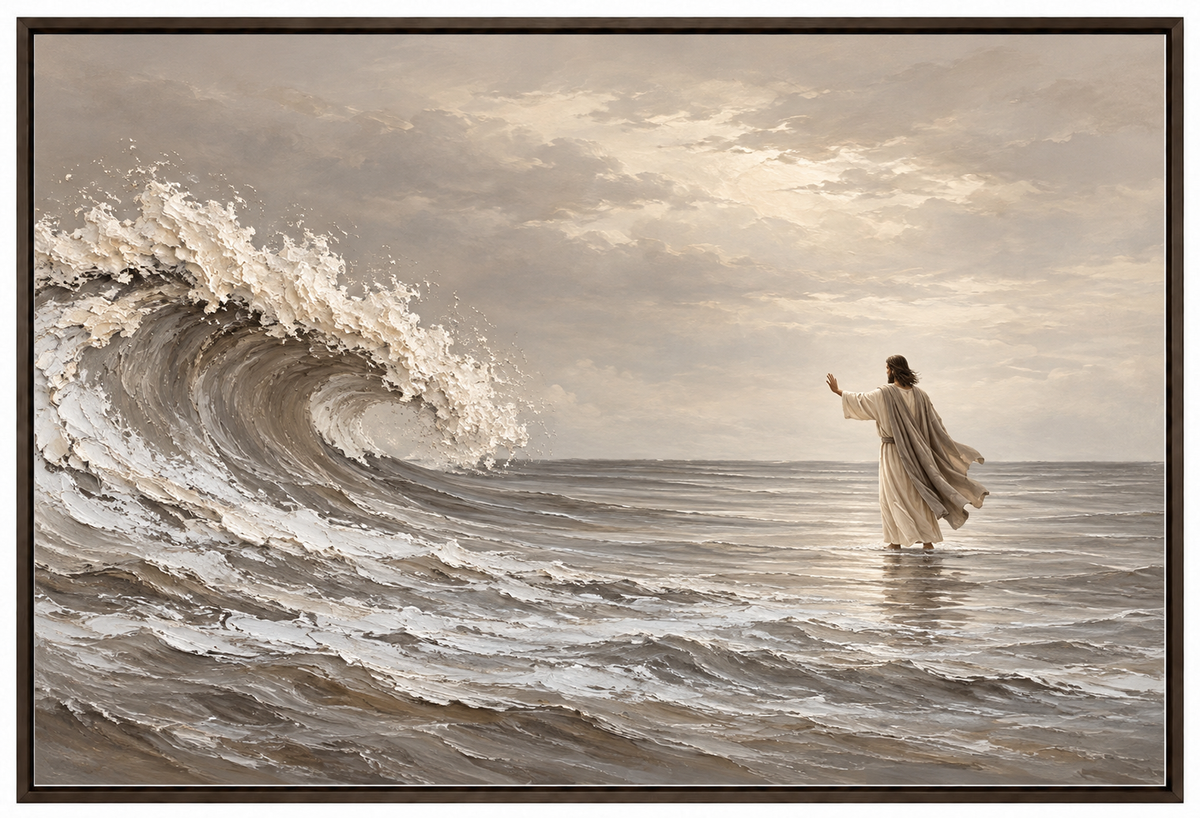 Peace, Be Still — Faith Canvas Wall Art