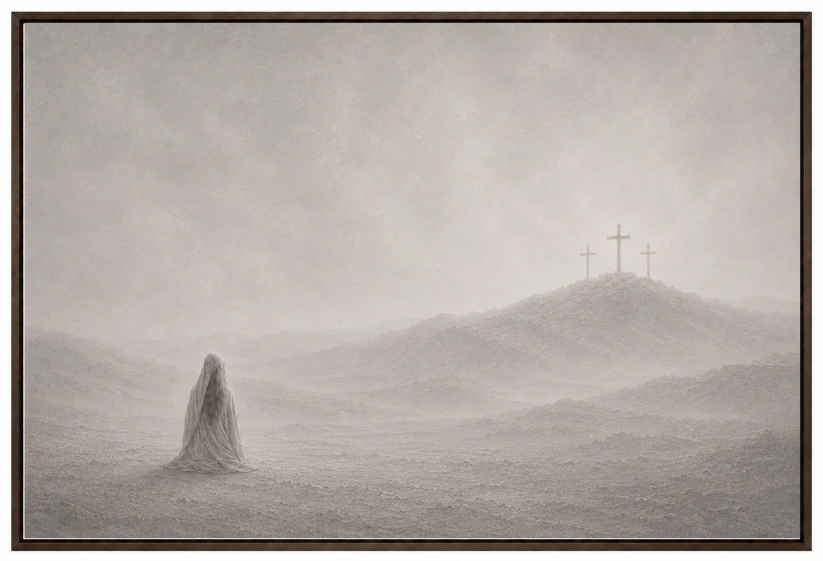 At the Cross — Faith Canvas Wall Art