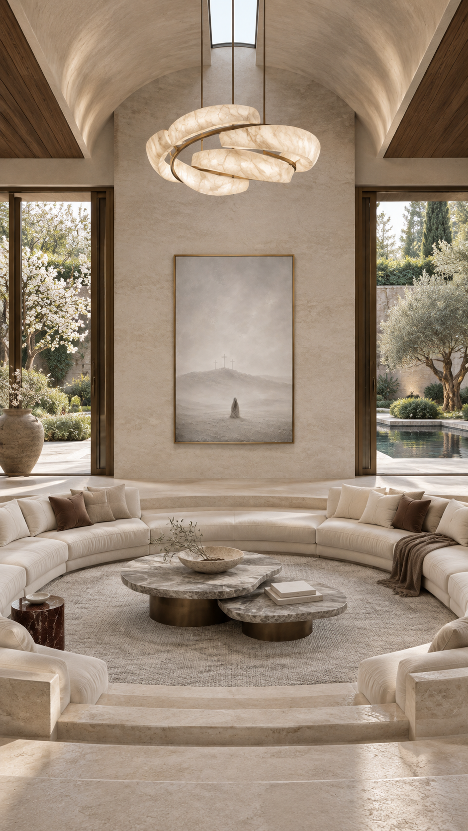 At the Cross (Vertical) — Faith Canvas Wall Art