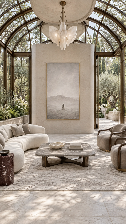 At the Cross (Vertical) — Faith Canvas Wall Art