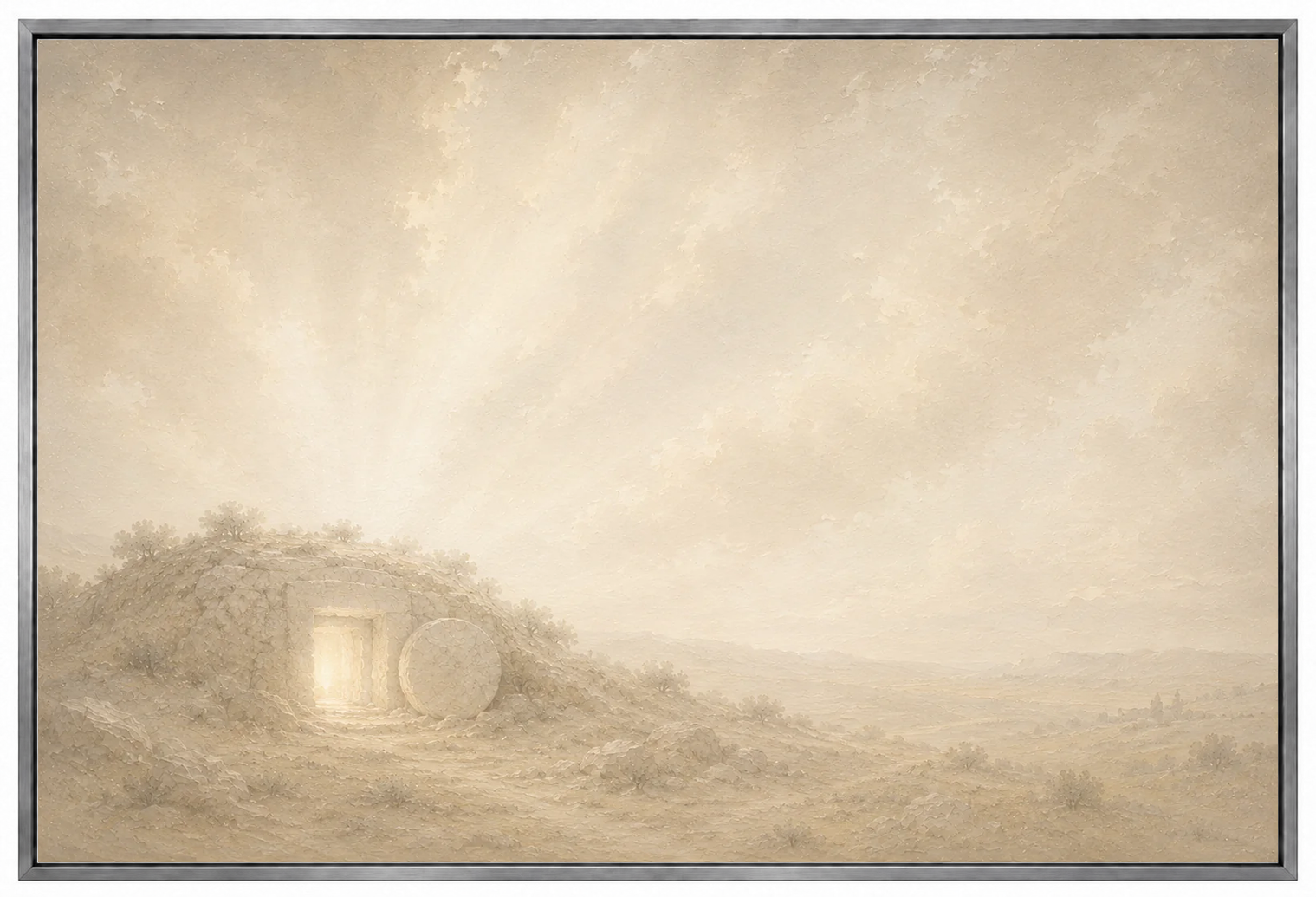 He Is Risen — Faith Canvas Wall Art