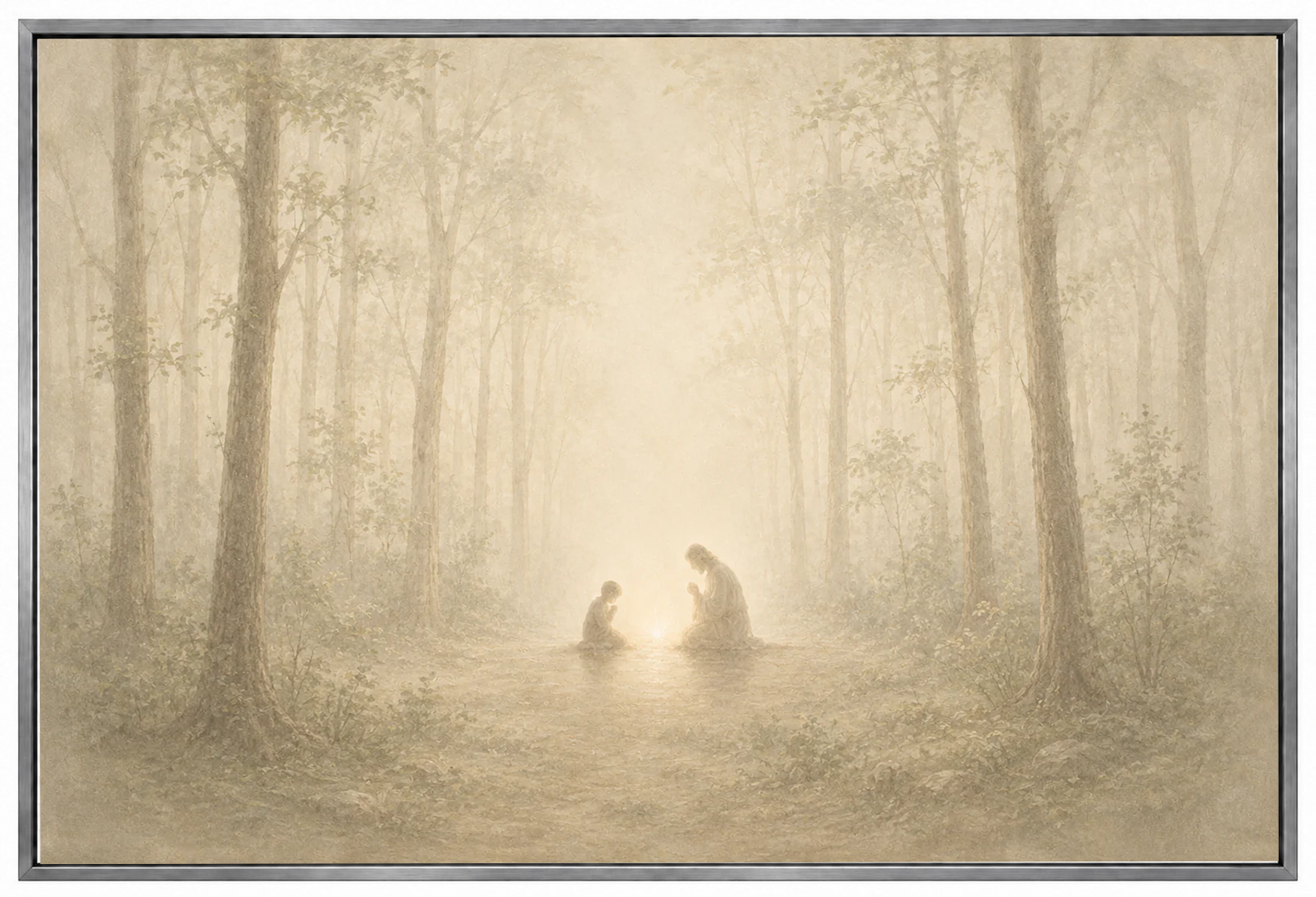 Teach Us to Pray - Faith Canvas Wall Art