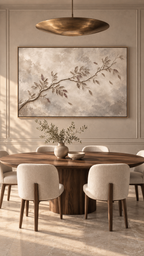 Misty Terebinth Branch Relief — Christian Canvas Wall Art