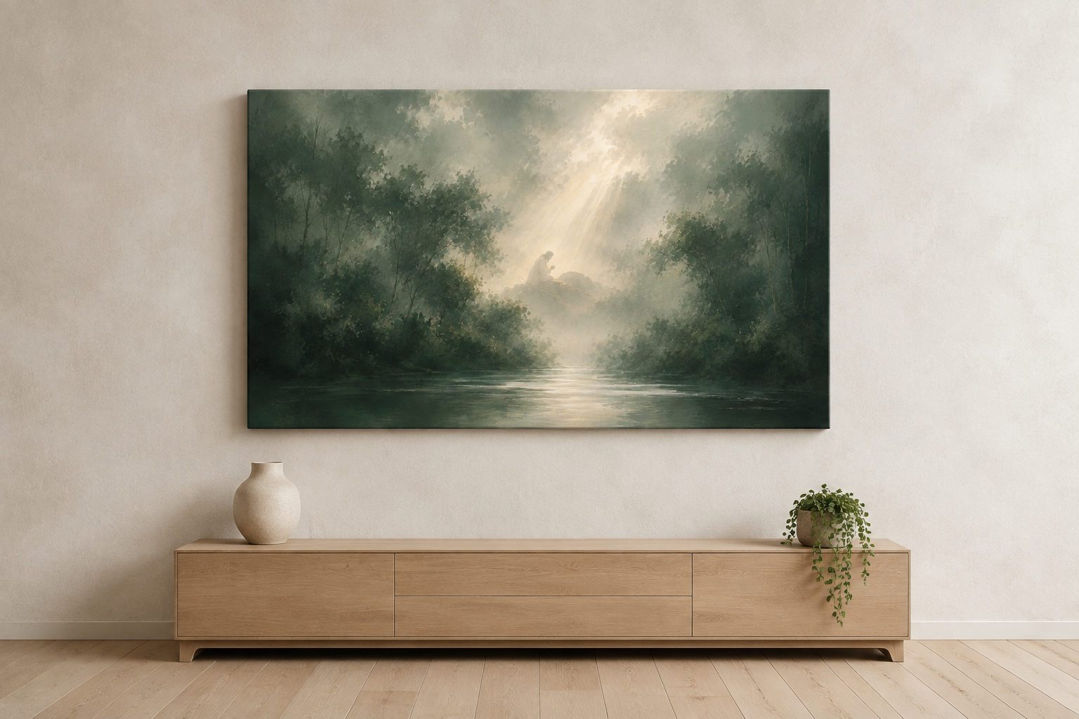 Jesus Praying in Gethsemane — Faith Canvas Wall Art