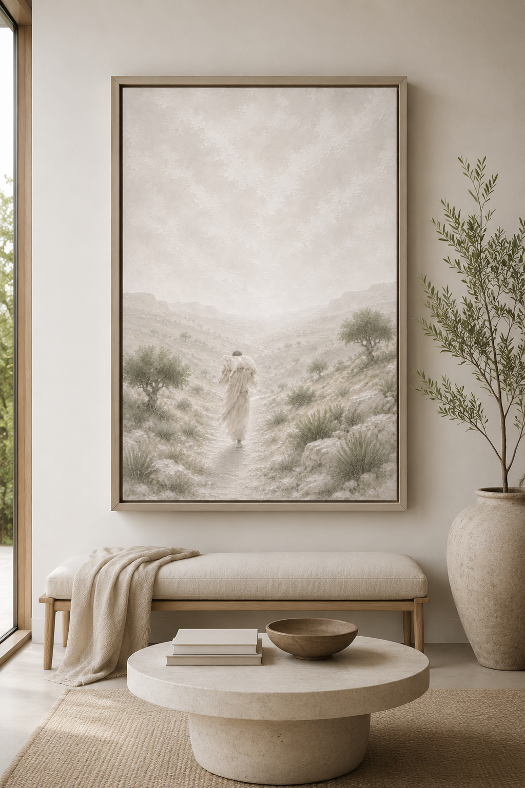 The Lost Sheep (Vertical) — Faith Canvas Wall Art