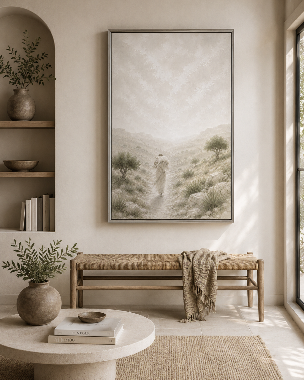 The Lost Sheep (Vertical) — Faith Canvas Wall Art