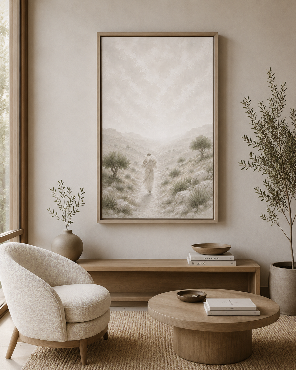 The Lost Sheep (Vertical) — Faith Canvas Wall Art