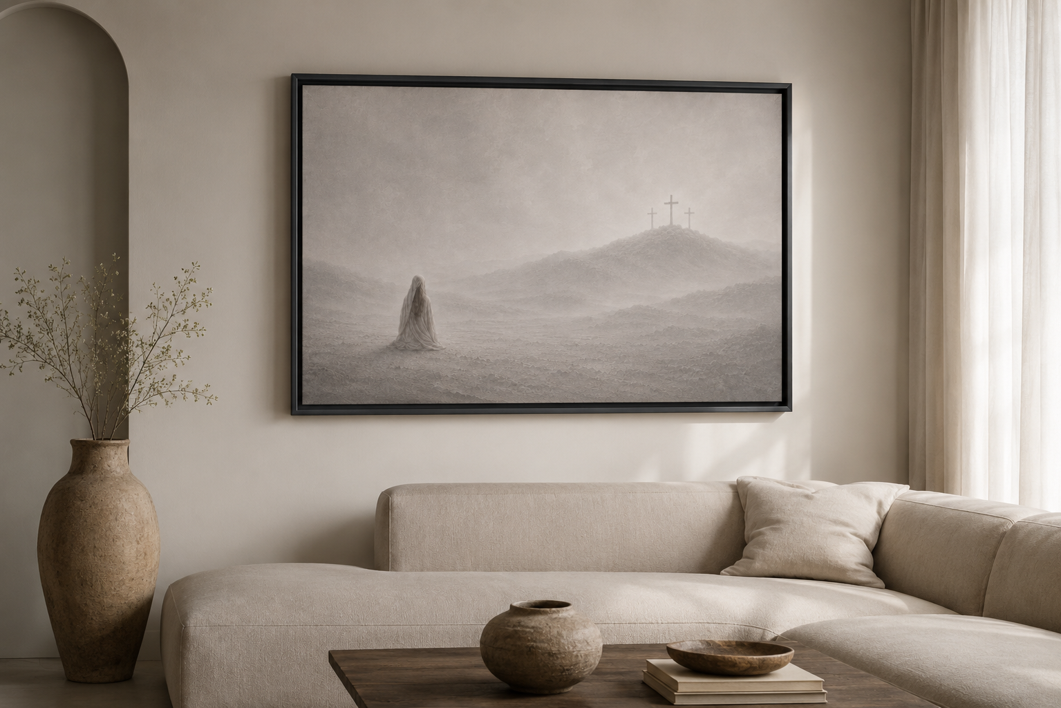 At the Cross — Faith Canvas Wall Art